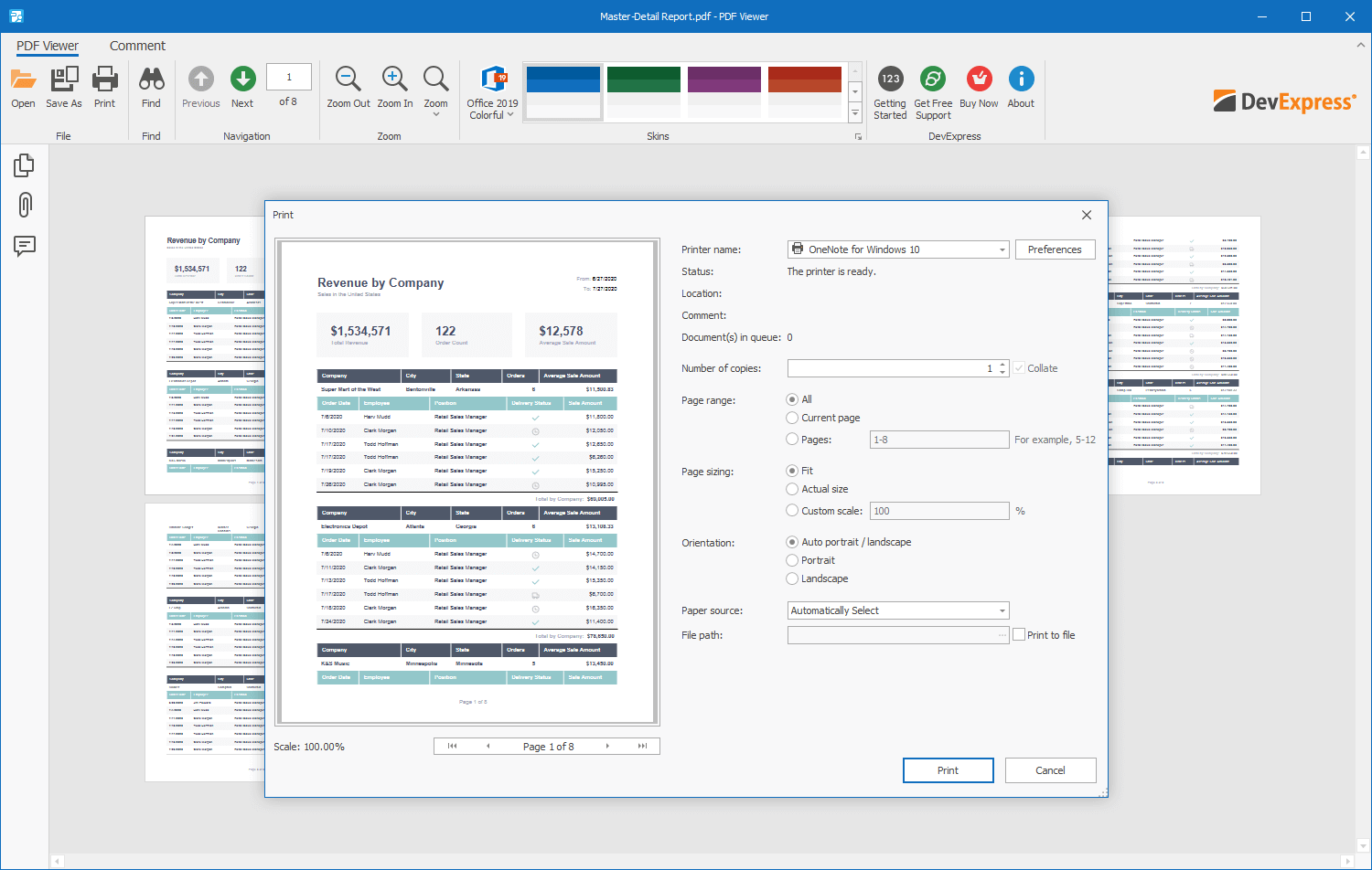 WinForms PDF Viewer Embedded PDF Reader C DevExpress