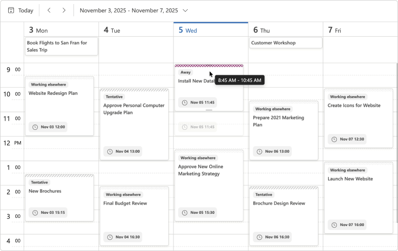 Scheduler - Time Tooltip on Drag/Resize