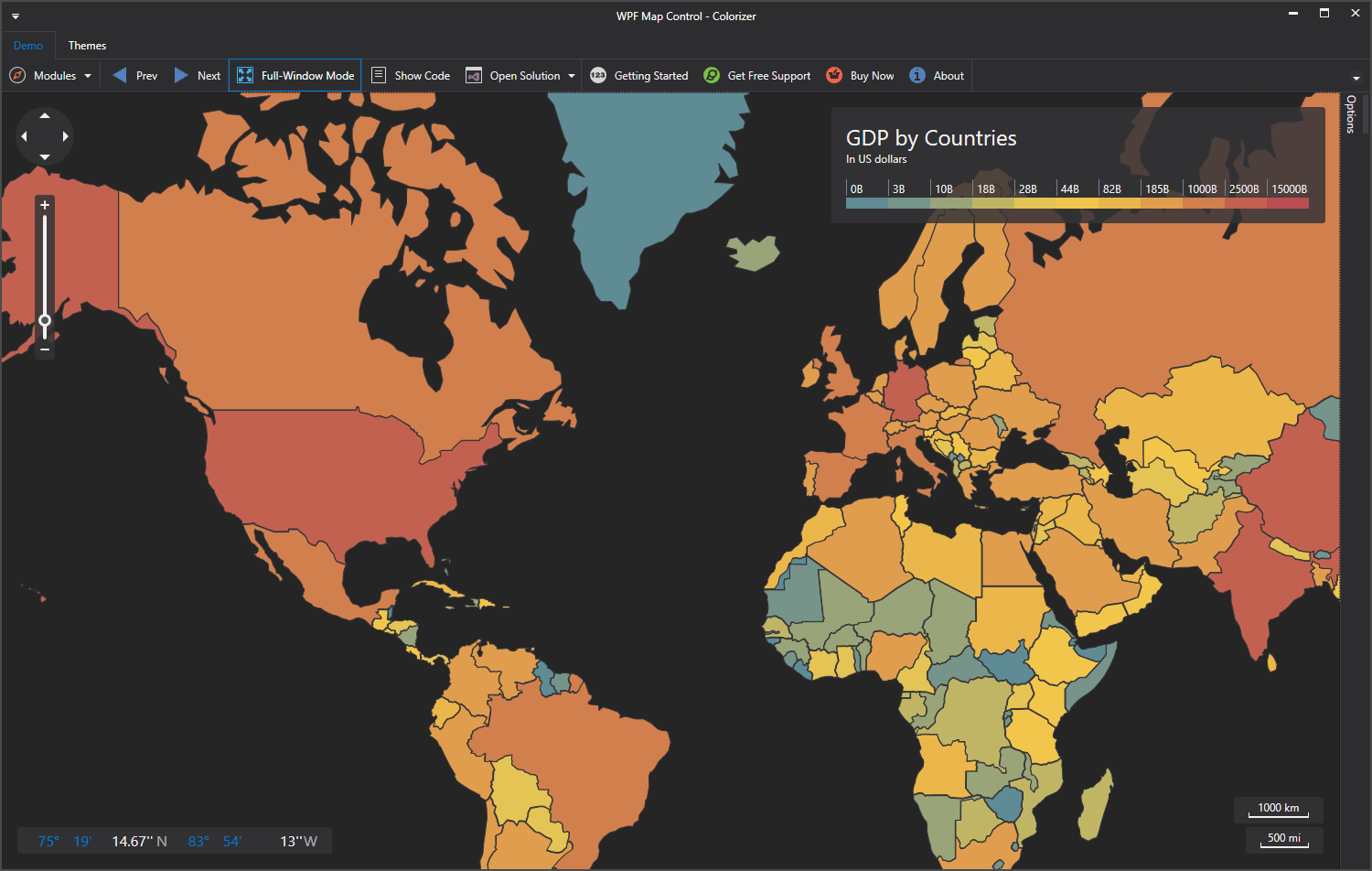 WPF Map Control for Visual Studio | DevExpress