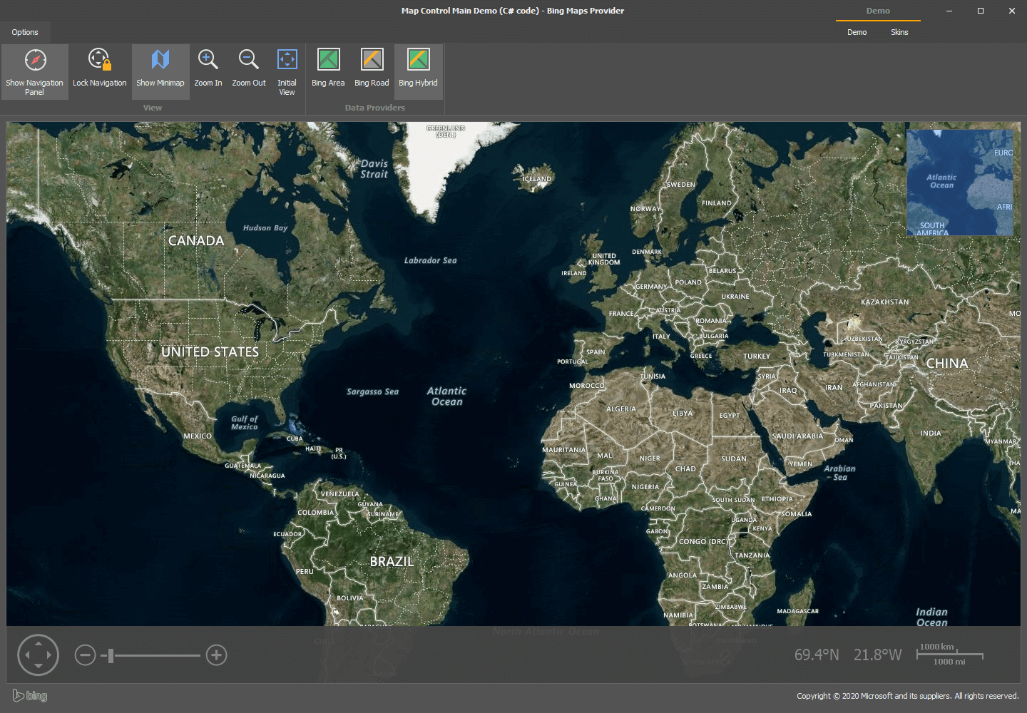 WinForms Map Control for Visual Studio | DevExpress