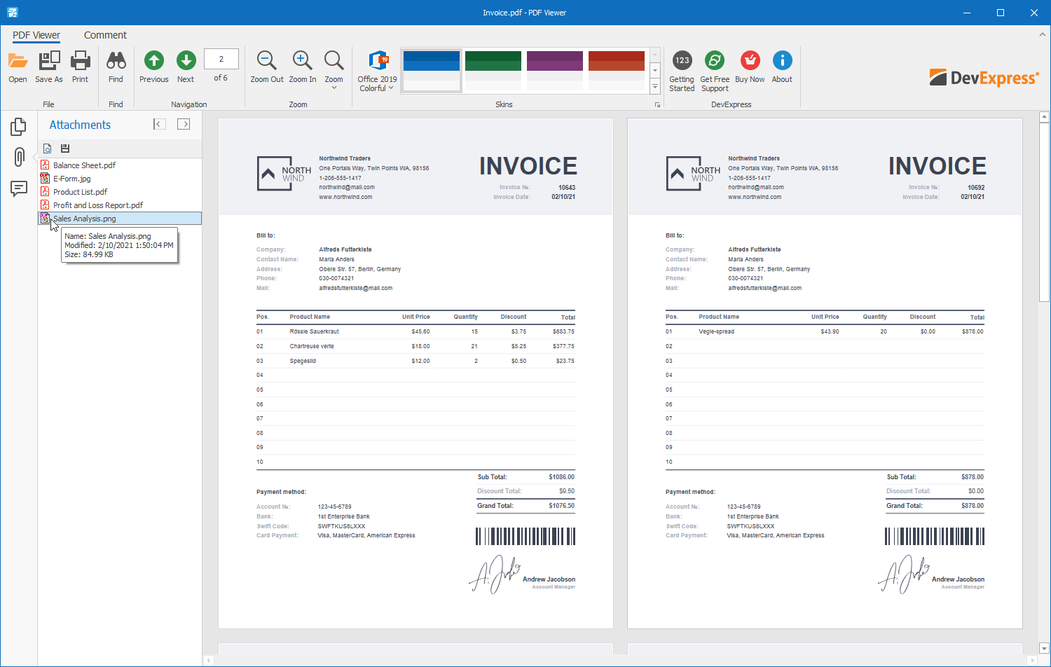 WinForms PDF Viewer - Embedded PDF Reader, C# | DevExpress