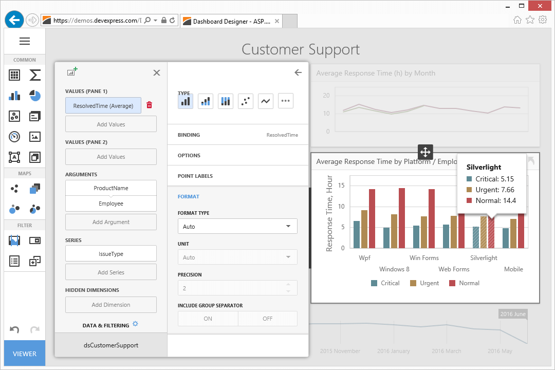 Devexpress Dashboard 8864