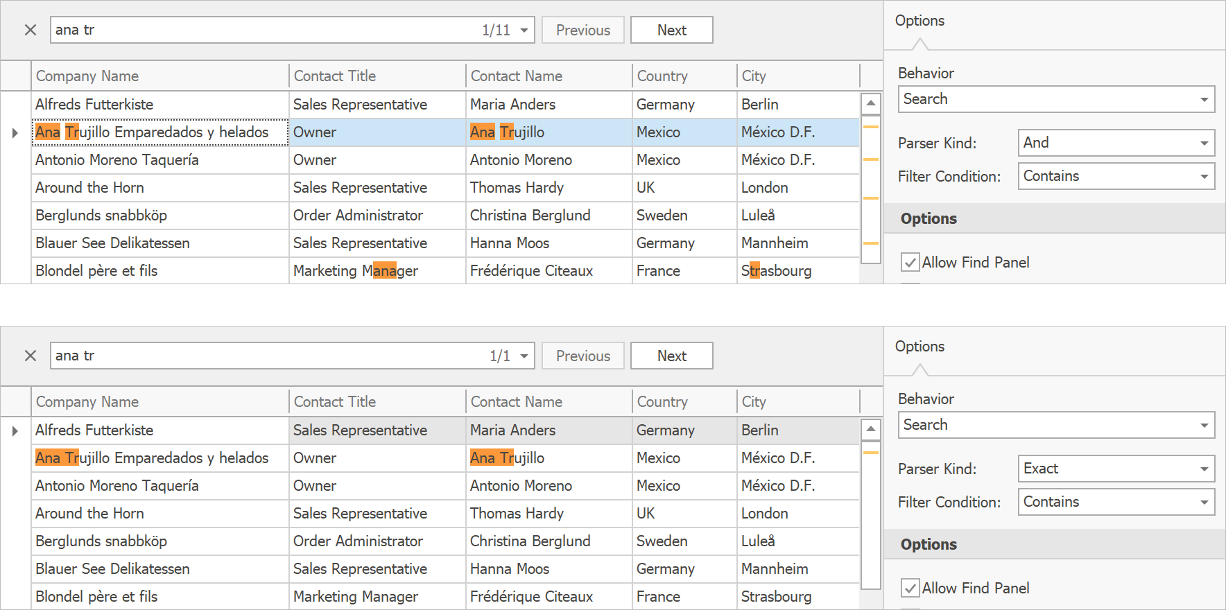 mvc devexpress gridview