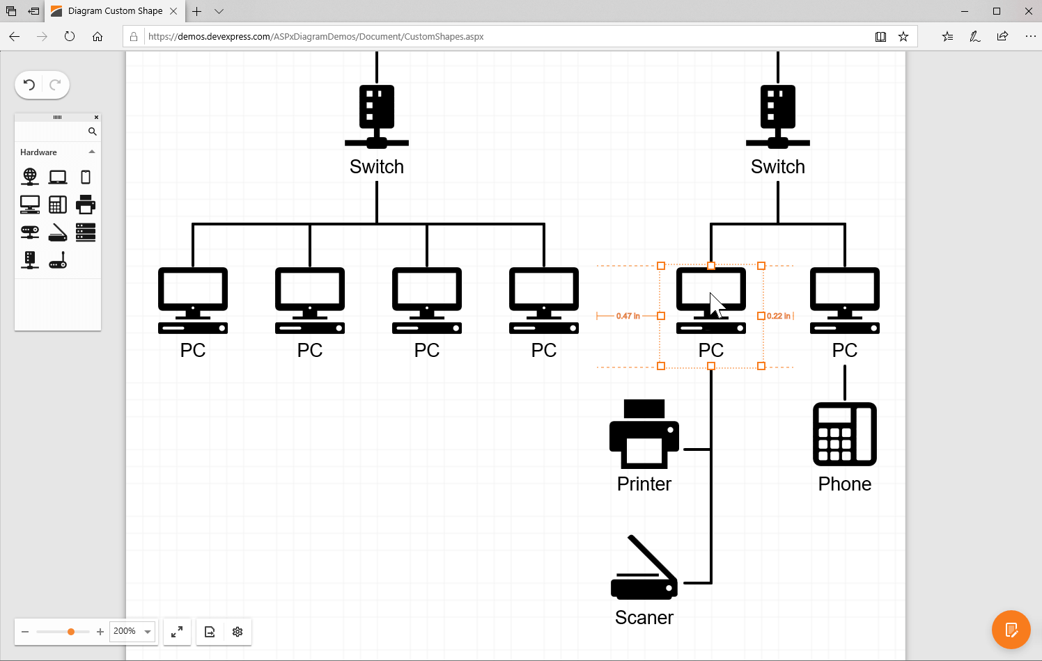 ASP.NET Diagram Control - DevExpress