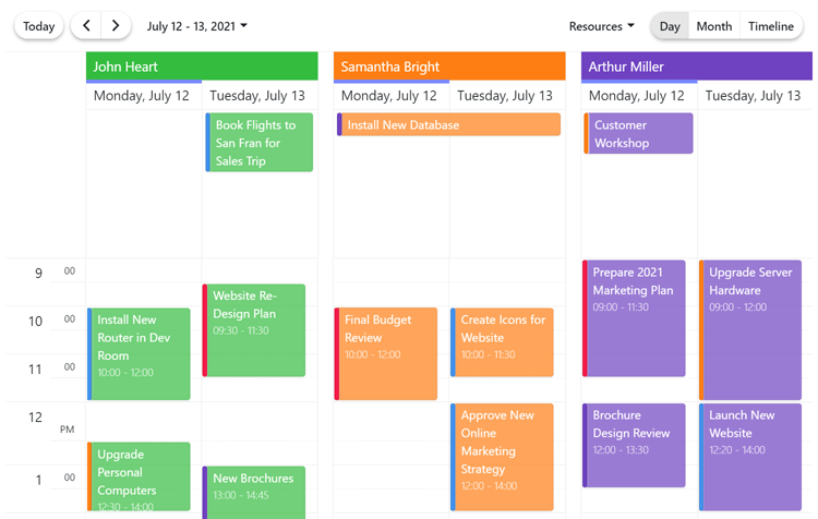 Blazor Scheduler Event Calendar DevExpress