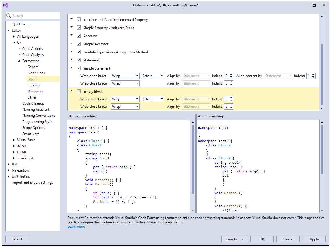 Code Formatting - CodeRush | DevExpress