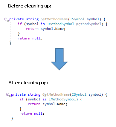 Cleanup Rules - CodeRush, DevExpress