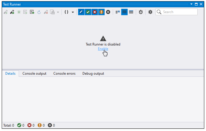 Enable Test Runner - CodeRush, DevExpress