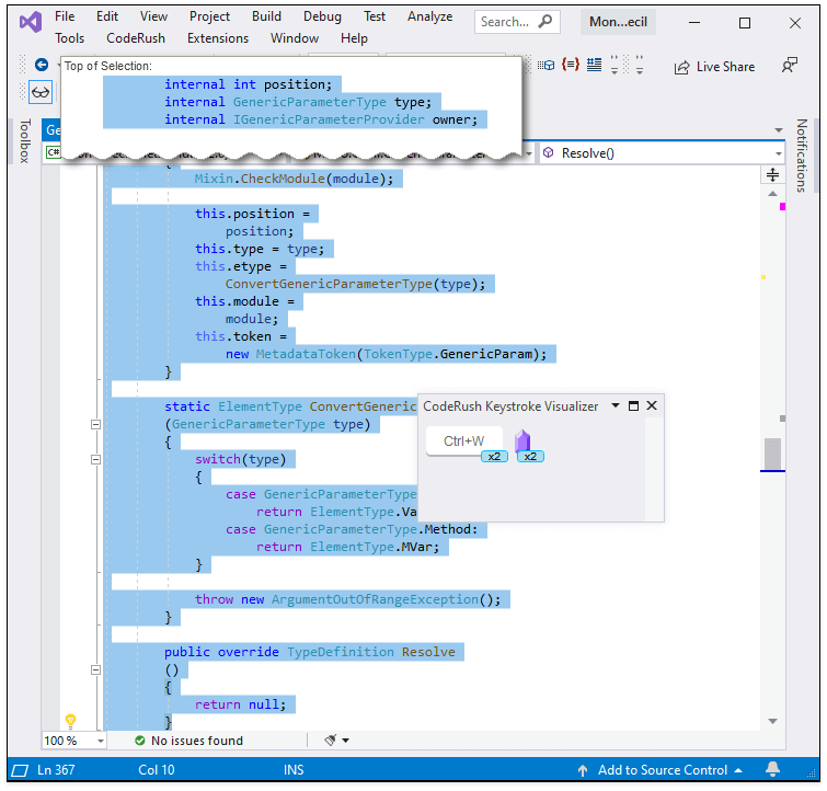 Extending C# with Roslyn and Code Aware Libraries