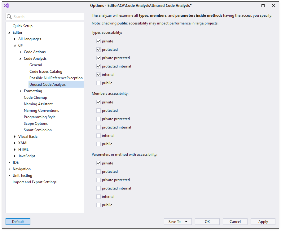 Unused Code Analysis - CodeRush, DevExpress