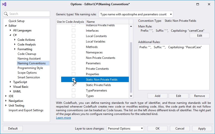 Naming Convention Improvements - CodeRush | DevExpress