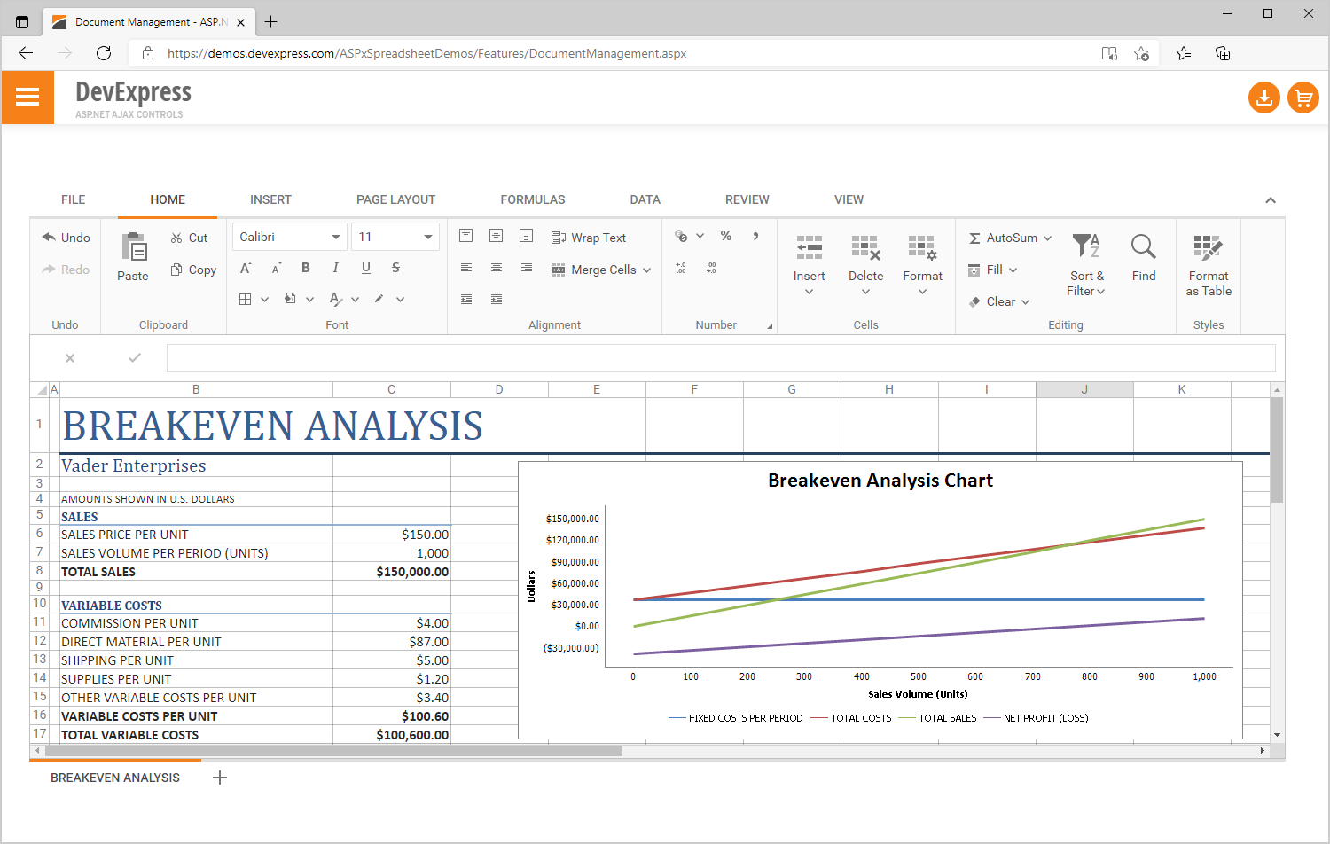 Microsoft Excel Compatibility - ASP.NET Spreadsheet Control | DevExpress