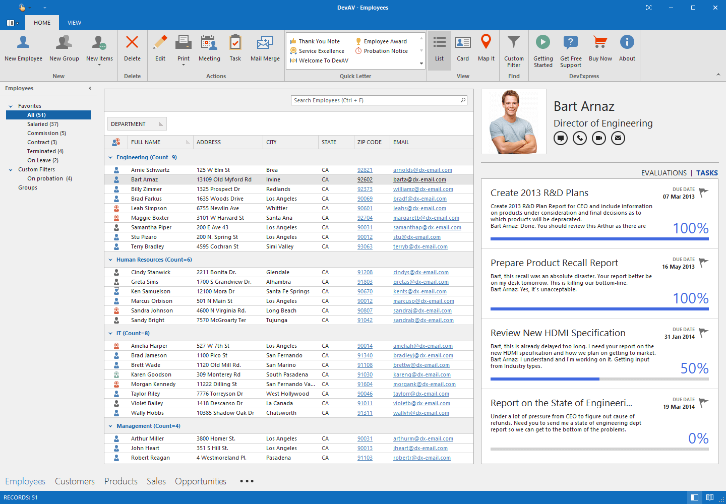 devexpress grid