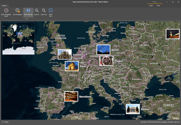 Photo Gallery - WinForms Map Control | DevExpress