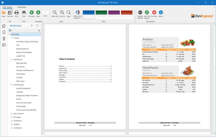 Navigate PDFs - WinForms PDF Viewer | DevExpress