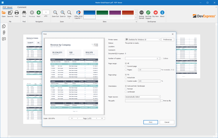 Printing - WinForms PDF Viewer | DevExpress