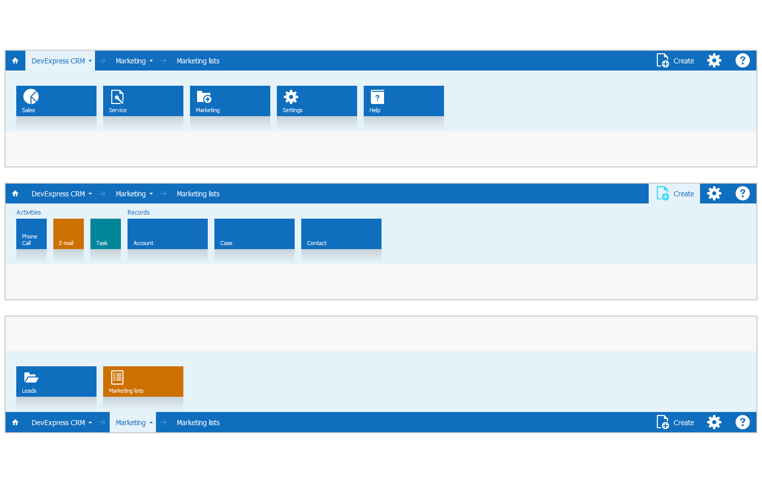 Tile-Based Navigation Pane - WinForms Windows 10 Navigation UI | DevExpress