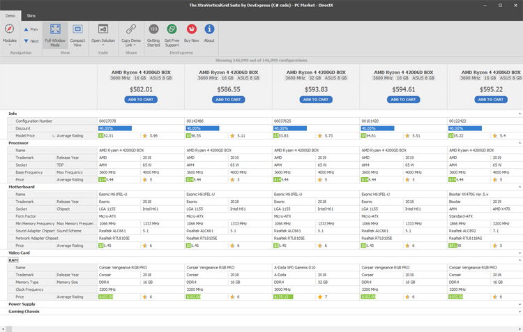 WinForms Vertical Grid | DevExpress