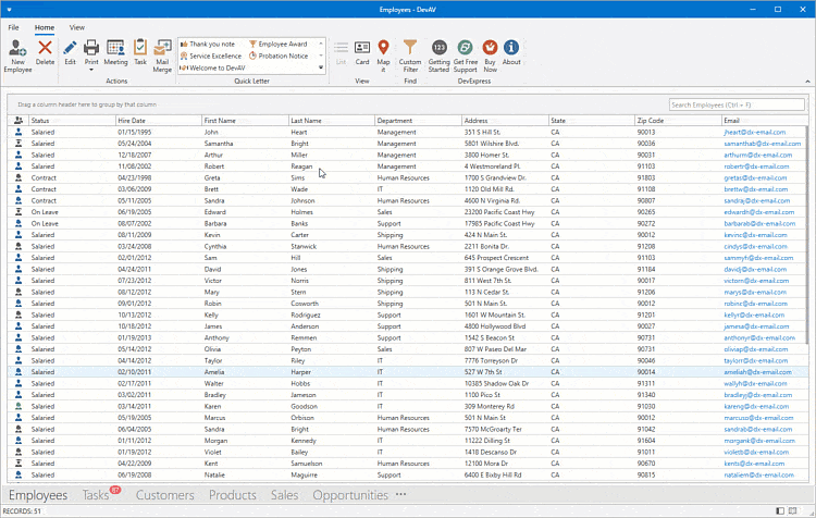 Shape and Manipulate Data - WPF Grid Control | DevExpress