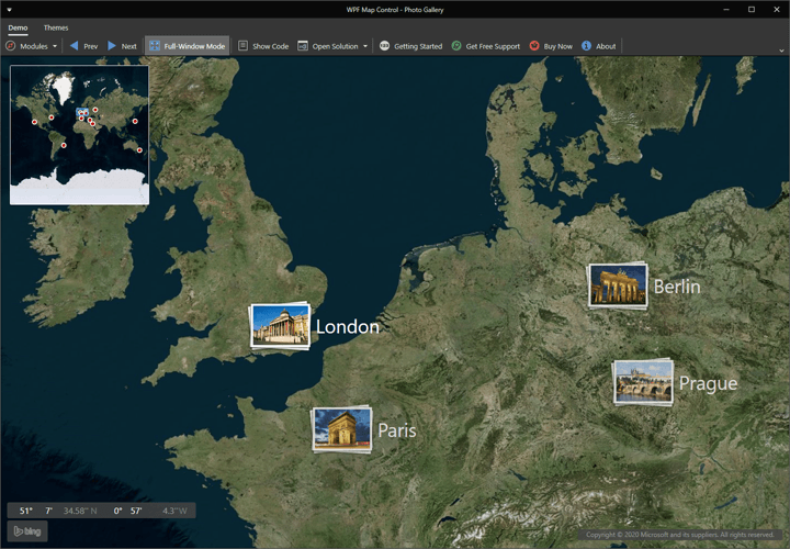 Photo Gallery - WPF Map Control | DevExpress