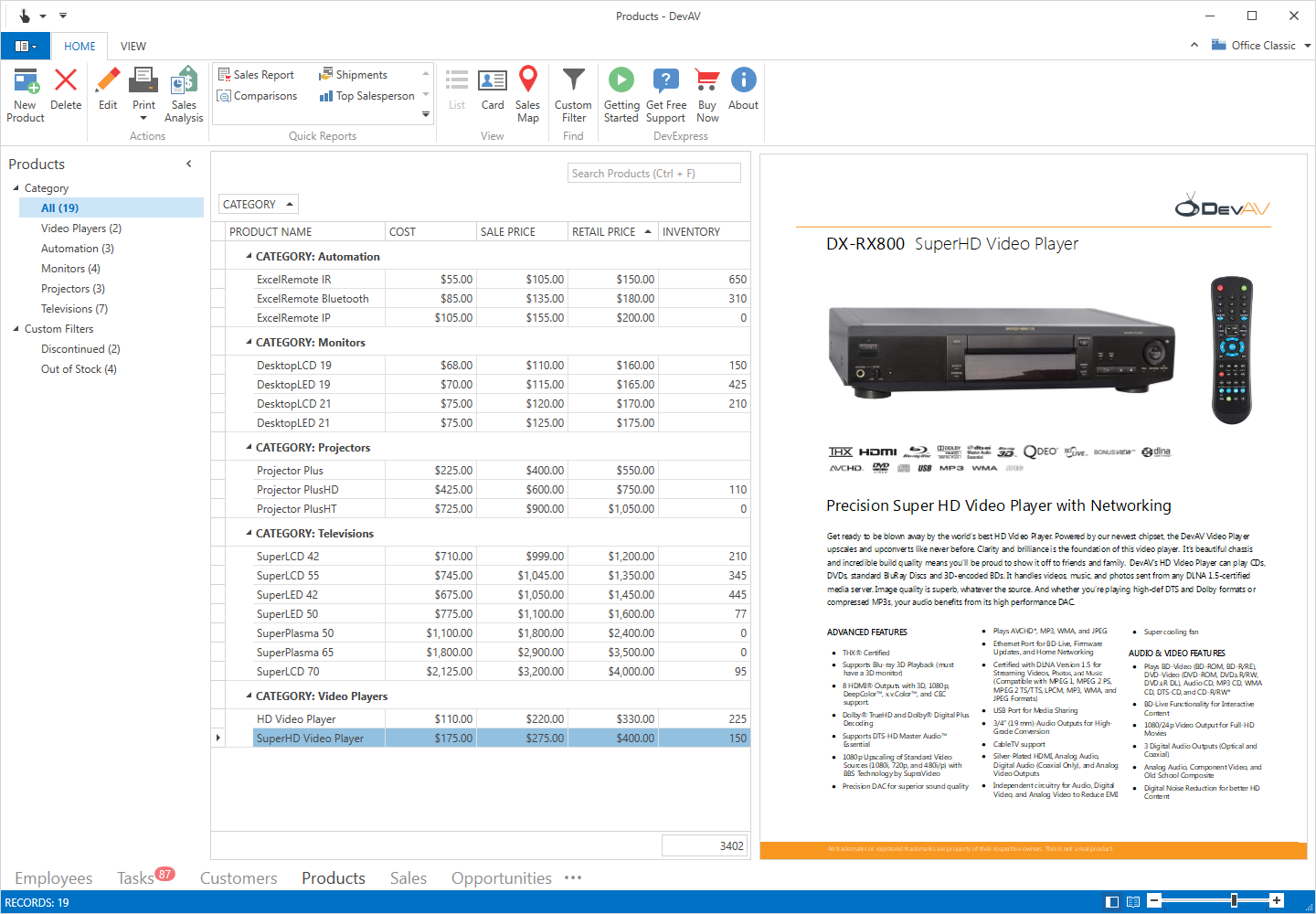 devexpress wpf themes