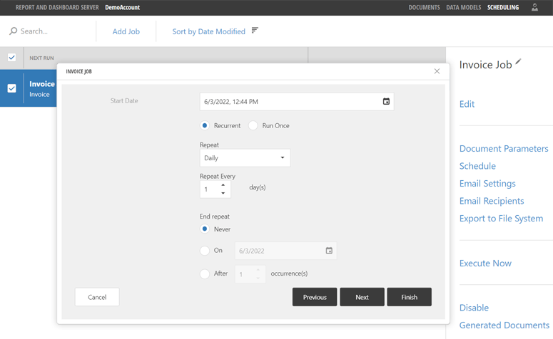 Document Distribution - Report and Dashboard Server | DevExpress