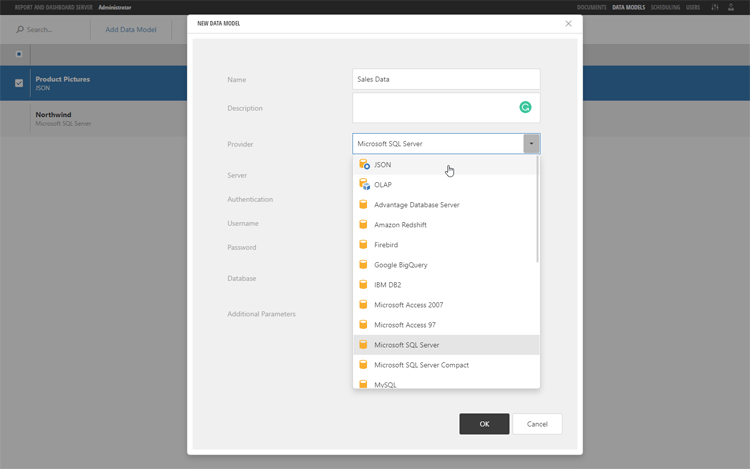 Easy Data Model Management - Report and Dashboard Server | DevExpress