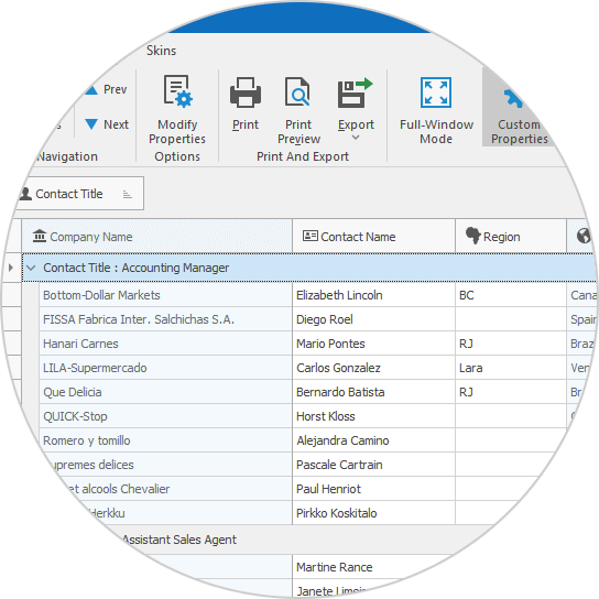 Office 2019 Colorful Skin - Default Palette | DevExpress