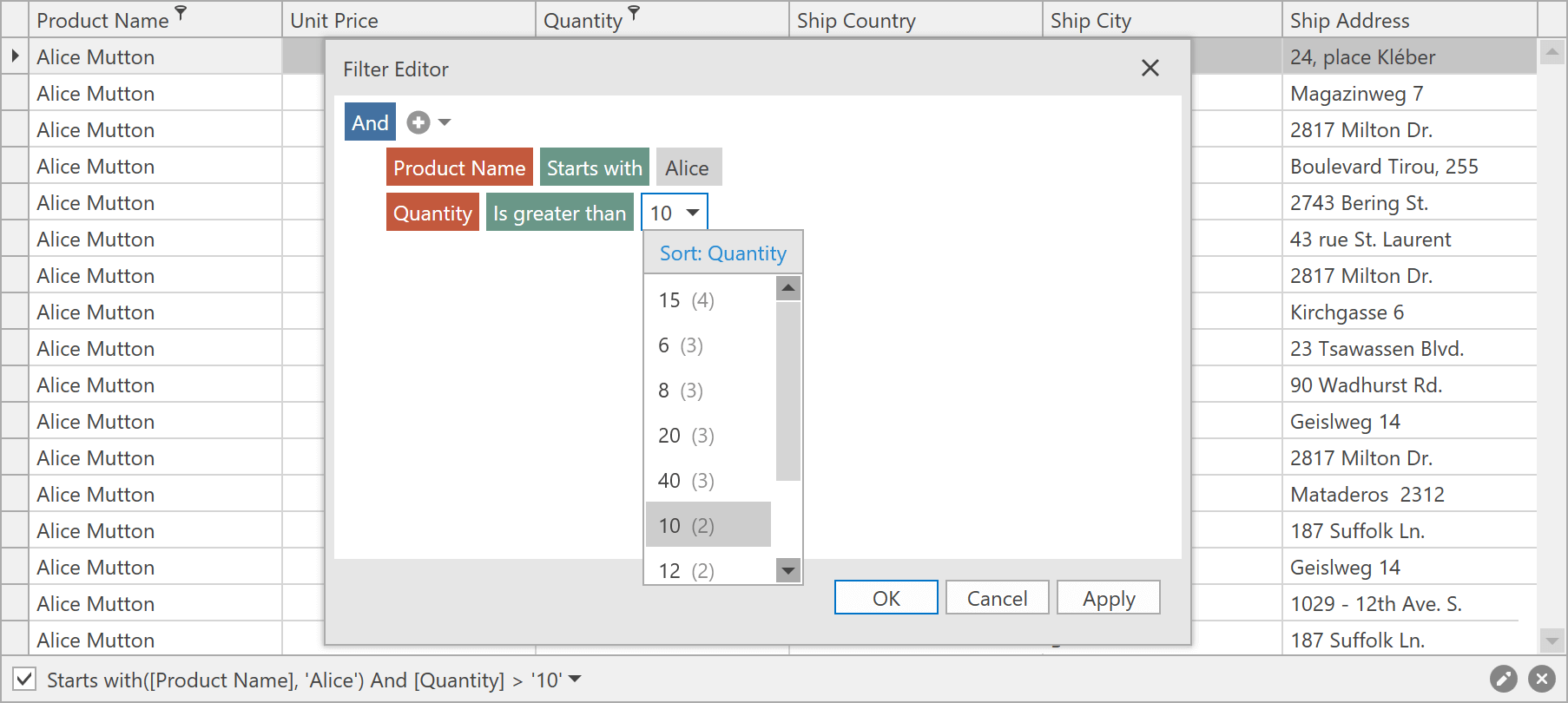 xamarin devexpress grid custom not saving