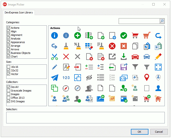 VCL Image Picker - Selection Box | DevExpress