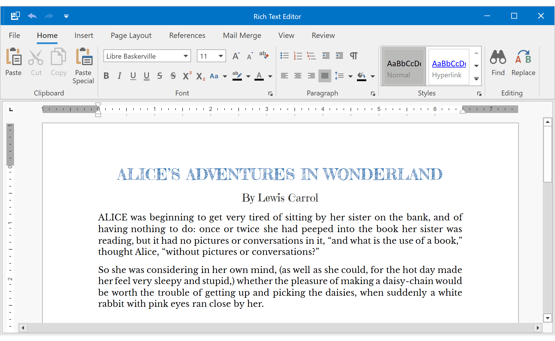 word rich text content control auto fill