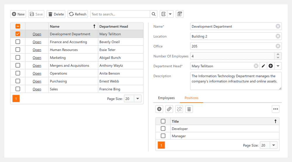 Split View Layout - XAF Blazor, DevExpress