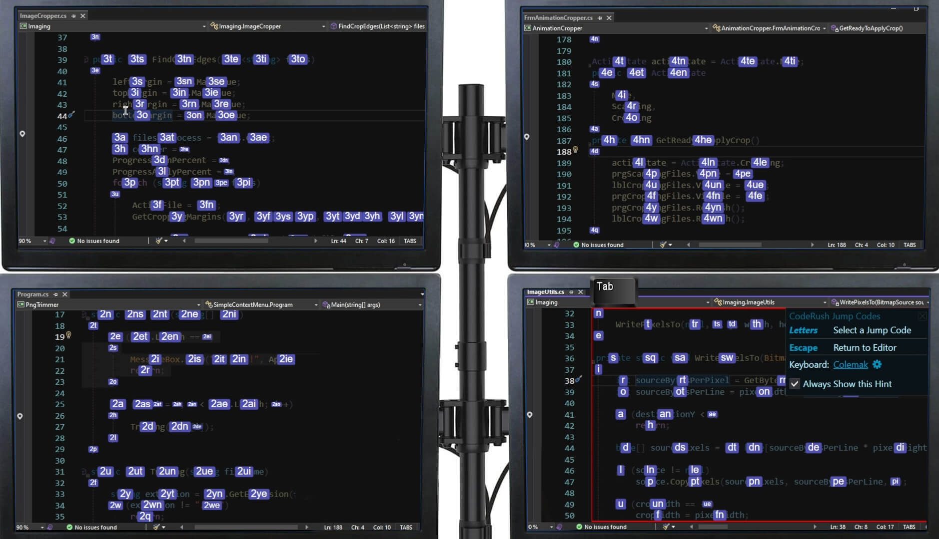 Multi-monitor Support - DevExpress CodeRush