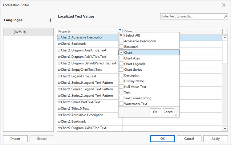 Chart Localization - DevExpress Reporting