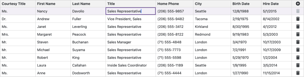 Blazor Grid v24.1, DevExpress