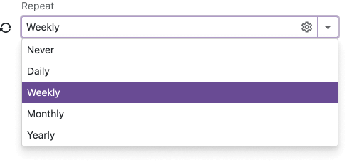 Recurrence Form Customization - Blazor Scheduler, DevExpress