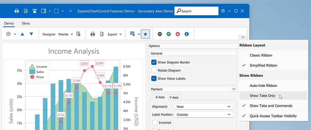 Office 365 Style for VCL Ribbon Control, DevExpress