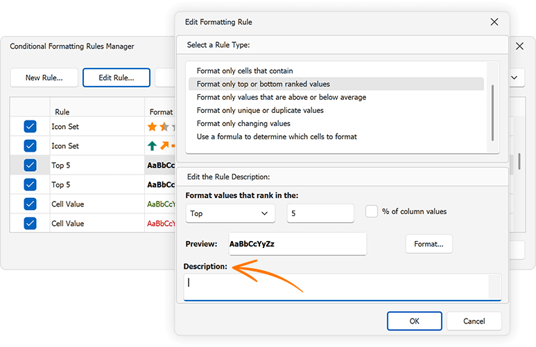 Annotate Conditional Formatting Rules - WinForms Data Grid, DevExpress