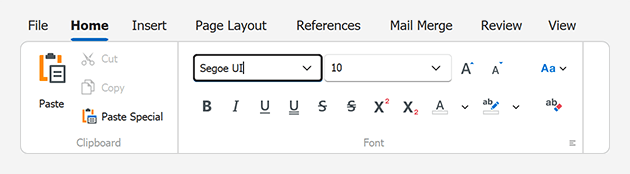 WinForms Ribbon in WXI Skin, DevExpress