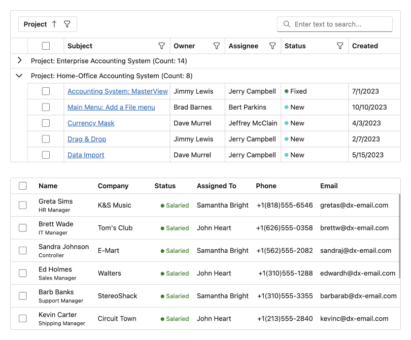 New Blazor Fluent Theme — Compact Grid and Spacious Layout