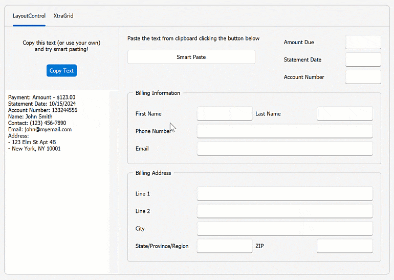 Smart Paste - AI-powered Extensions for WinForms, DevExpress