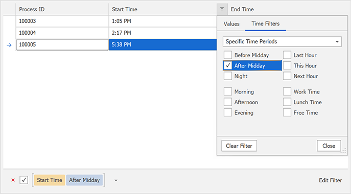 TimeOnly Functions - WinForms Data Grid, DevExpress