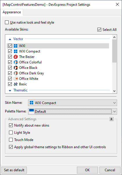 The Project Settings Dialog - VCL Components, DevExpress