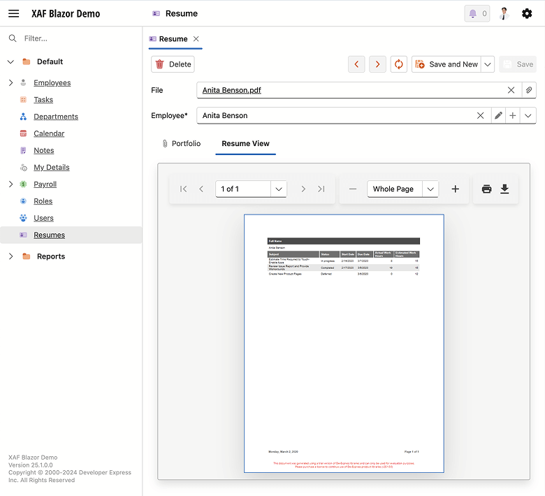 New PDF Viewer for XAF
