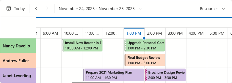 Blazor Scheduler — Compact Cell Height