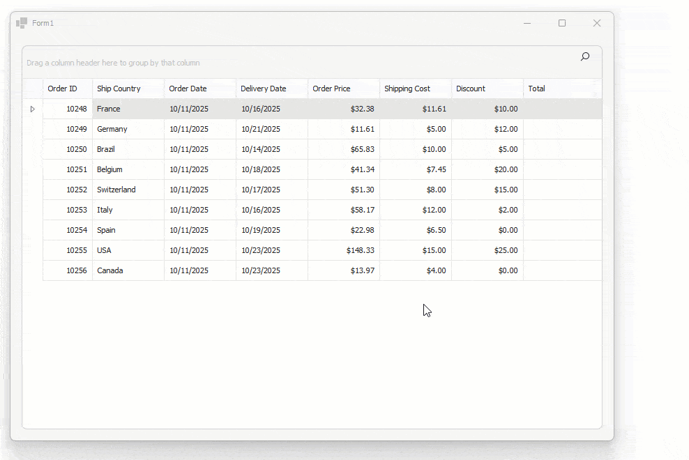 Prompt to Expression - WinForms AI-powered Extensions, DevExpress
