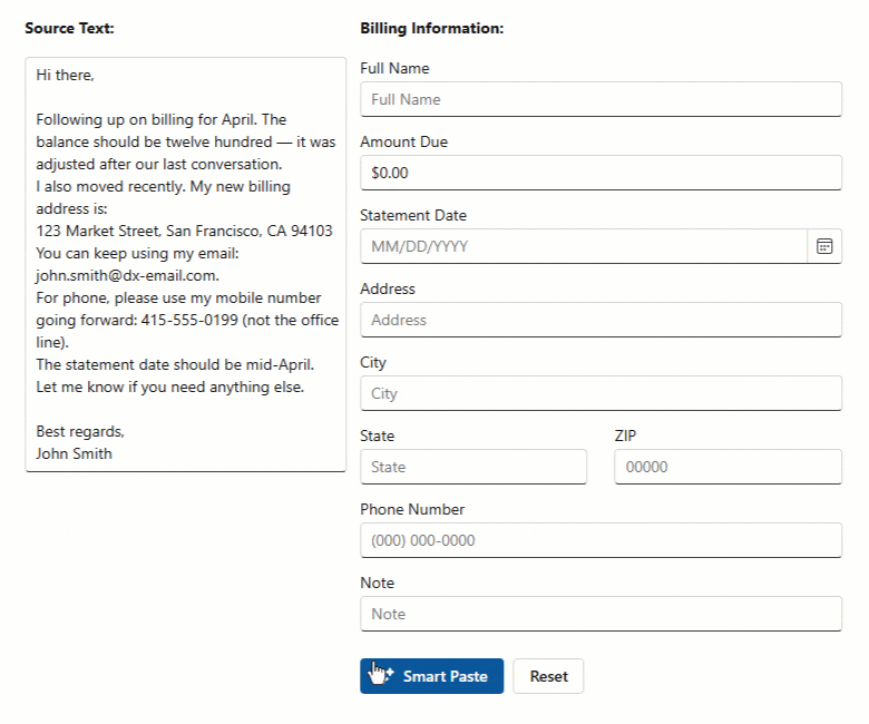 Blazor Form Layout — Smart Paste