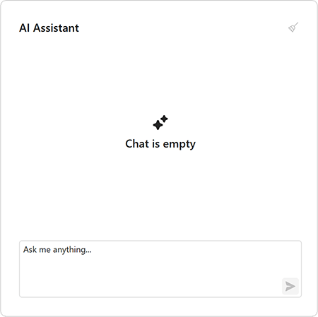Custom Empty Text in Input Box - WinForms AI Chat Control, DevExpress
