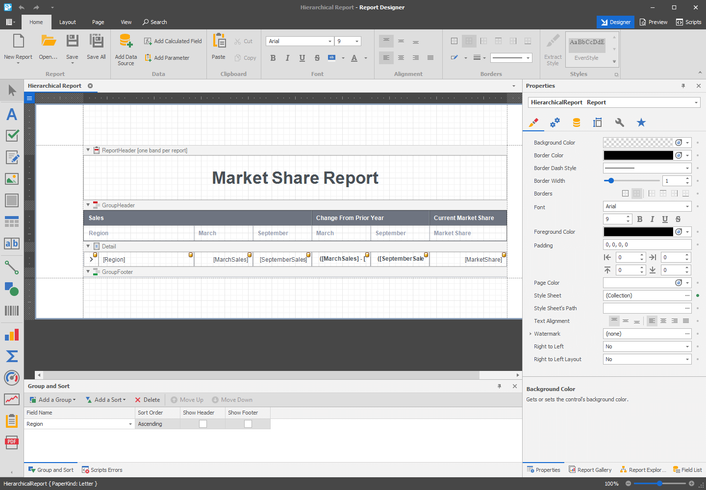 report builder vs report designer