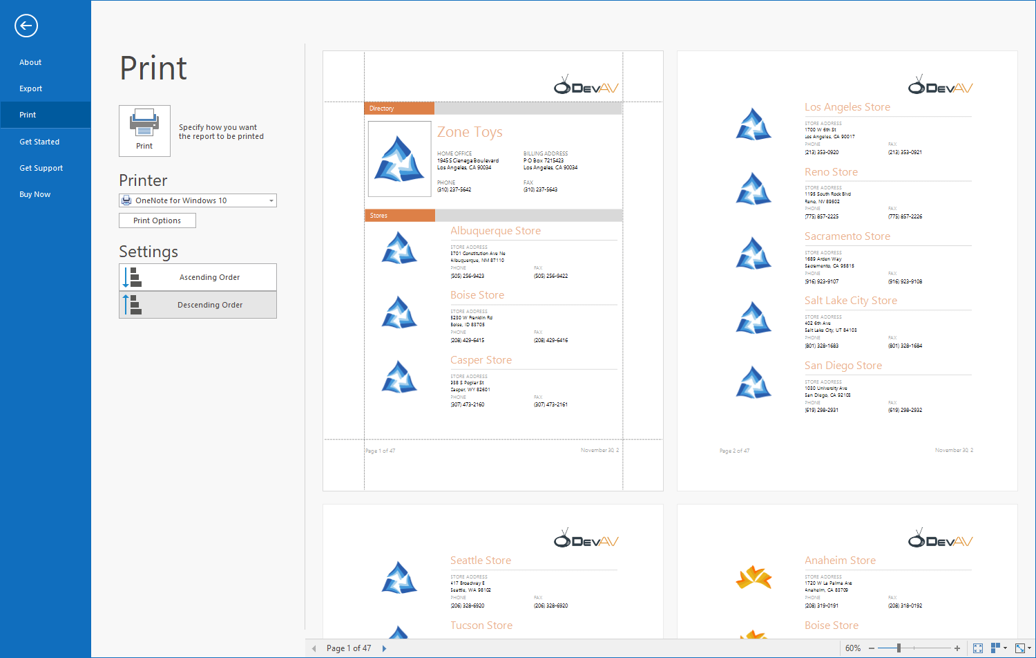 Backstage View - WinForms Ribbon Control, DevExpress